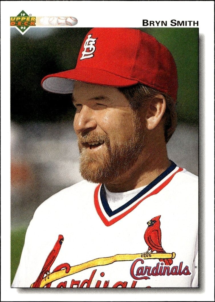 1992 Upper-Deck Low Number Bryn Smith #591 trading card