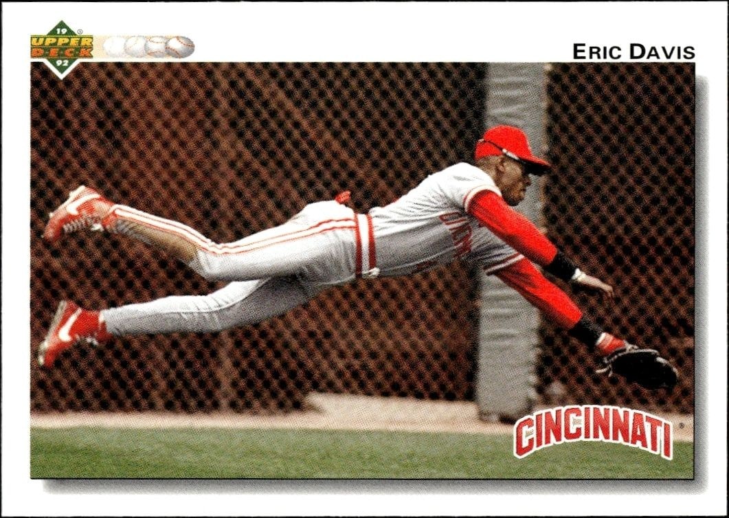 1992 Upper-Deck Low Number Eric Davis #125 trading card