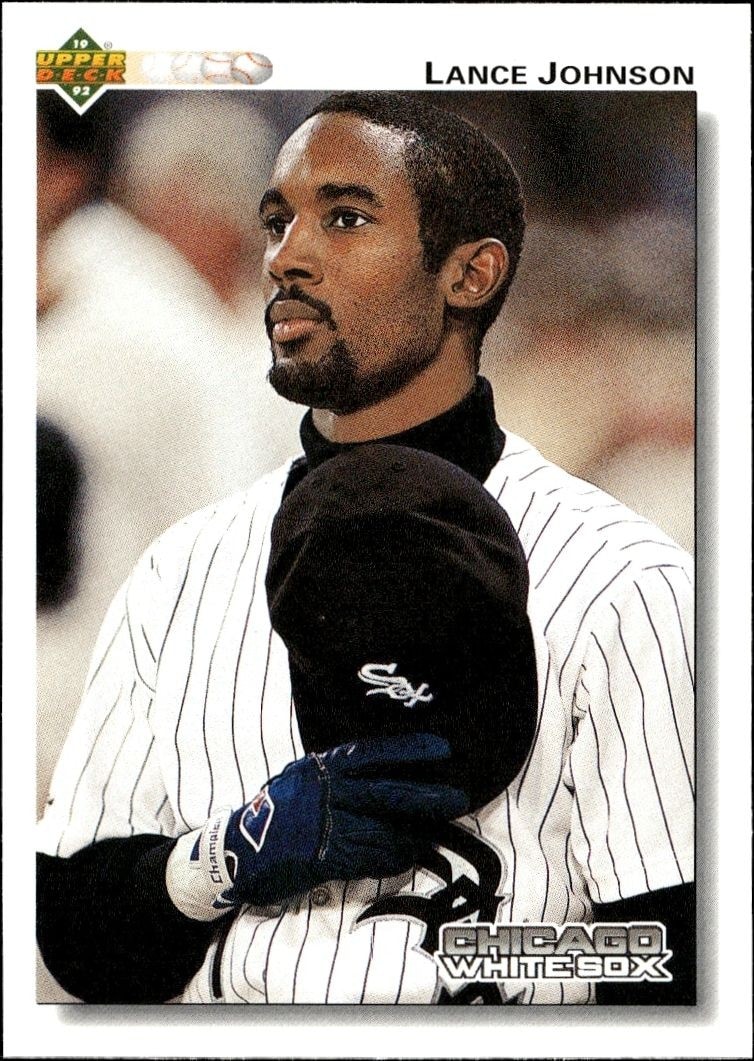 1992 Upper-Deck Low Number Lance Johnson #188 trading card