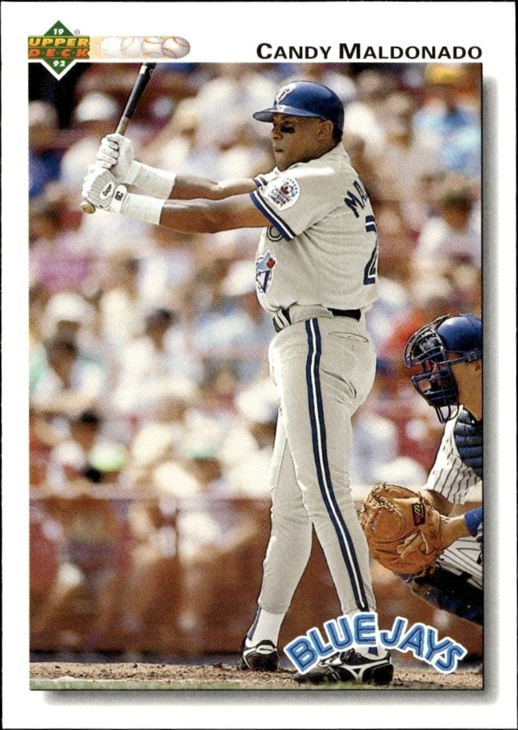 1992 Upper-Deck Low Number Candy Maldonado #393 trading card