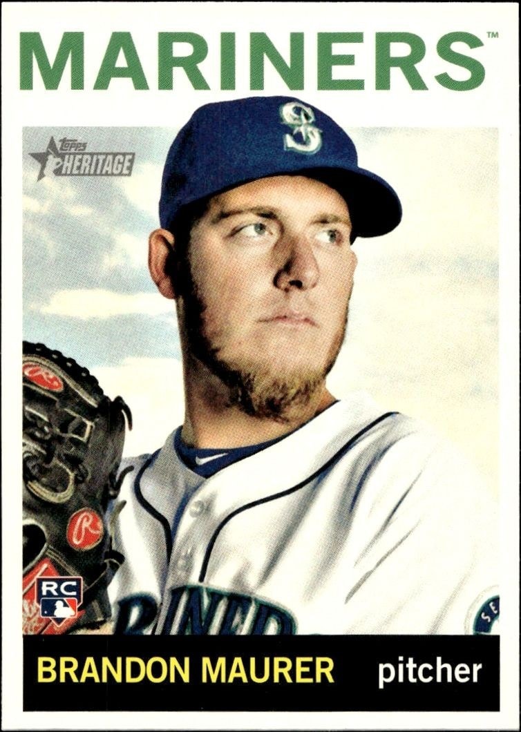 2013 Topps Heritage High Number Brandon Maurer #H517 trading card