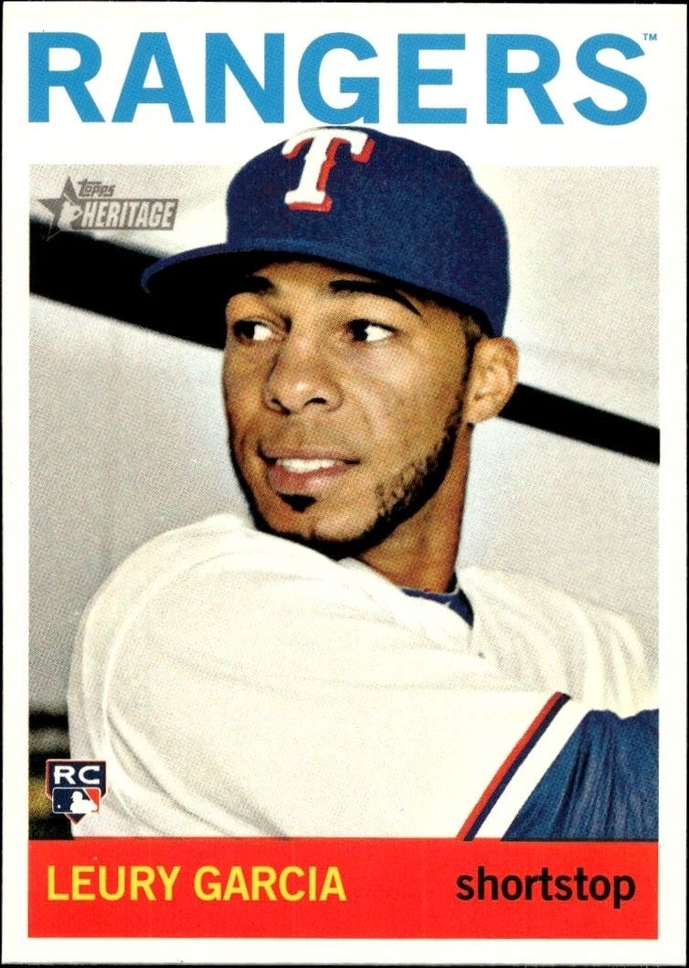 2013 Topps Heritage High Number Leury Garcia #H592 trading card