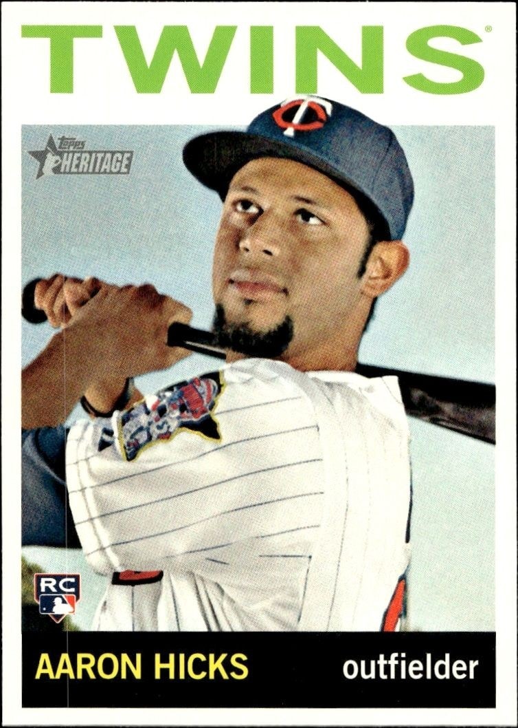 2013 Topps Heritage High Number Aaron Hicks #H514 trading card