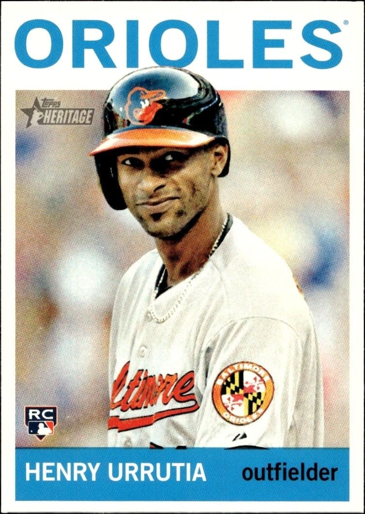 2013 Topps Heritage High Number Henry Urrutia #H566 trading card