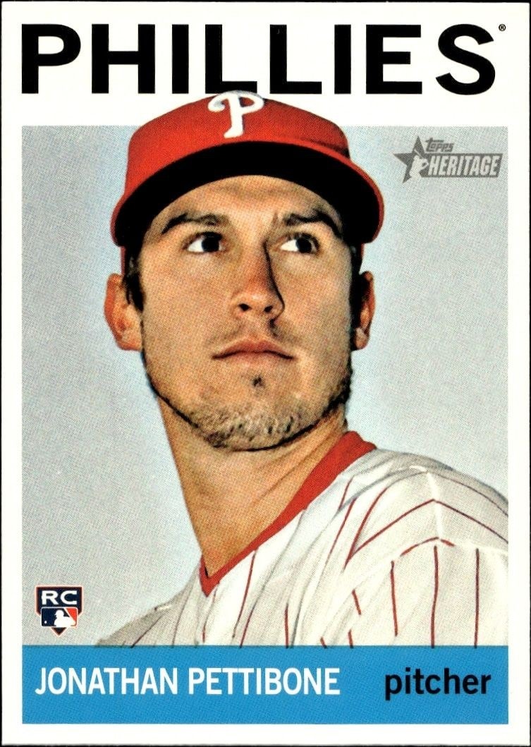 2013 Topps Heritage High Number Jonathan Pettibone #H534 trading card