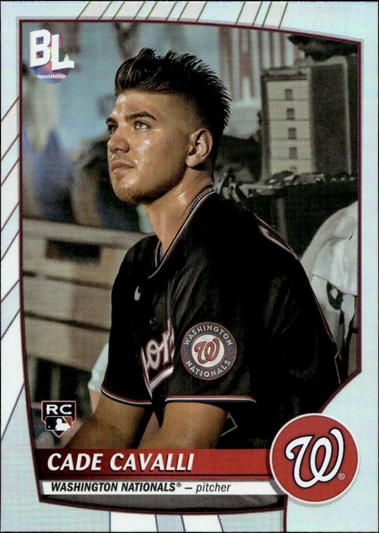 2023 Topps Big League Cade Cavalli #208 trading card