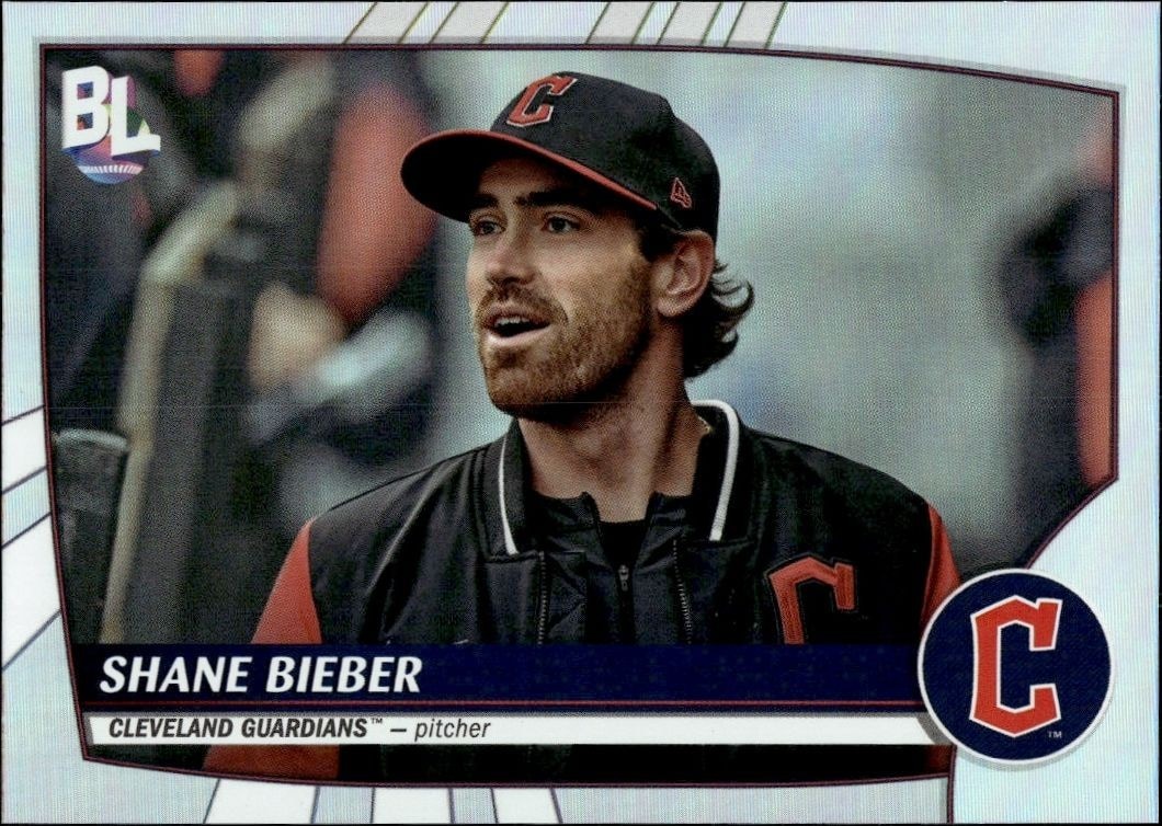 2023 Topps Big League Shane Bieber #218 trading card