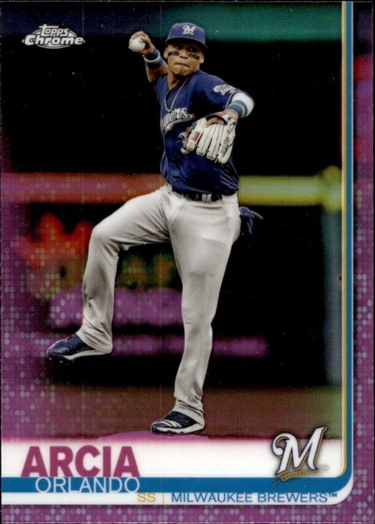 2019 Topps Chrome Orlando Arcia #189 trading card