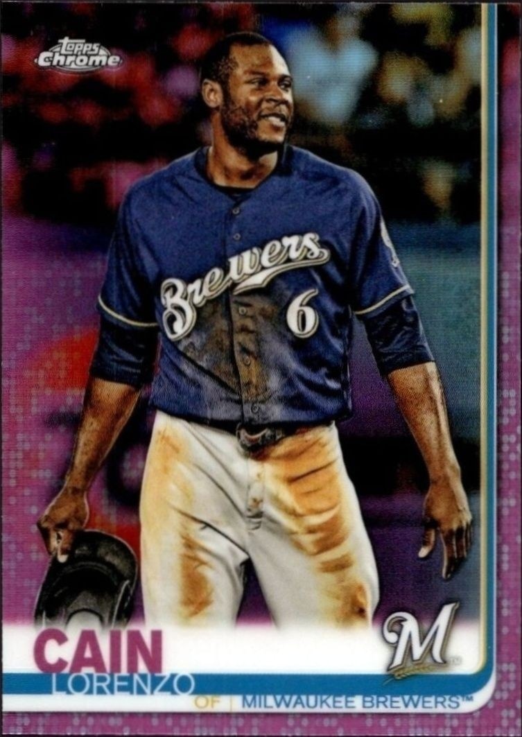 2019 Topps Chrome Lorenzo Cain #29 trading card