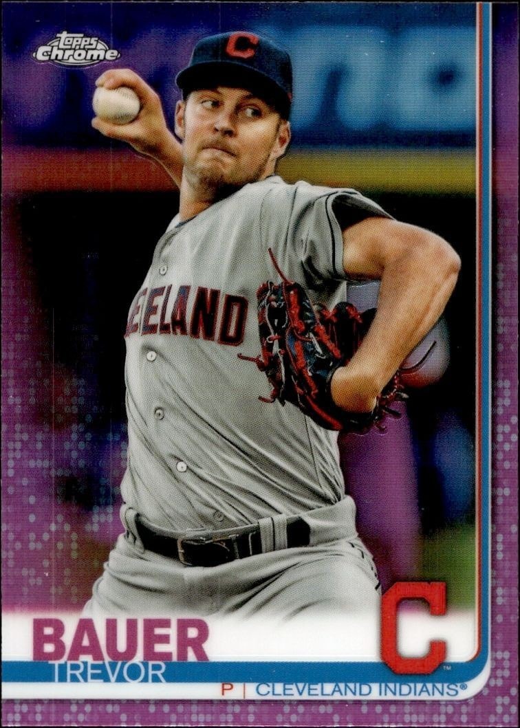 2019 Topps Chrome Trevor Bauer #107 trading card
