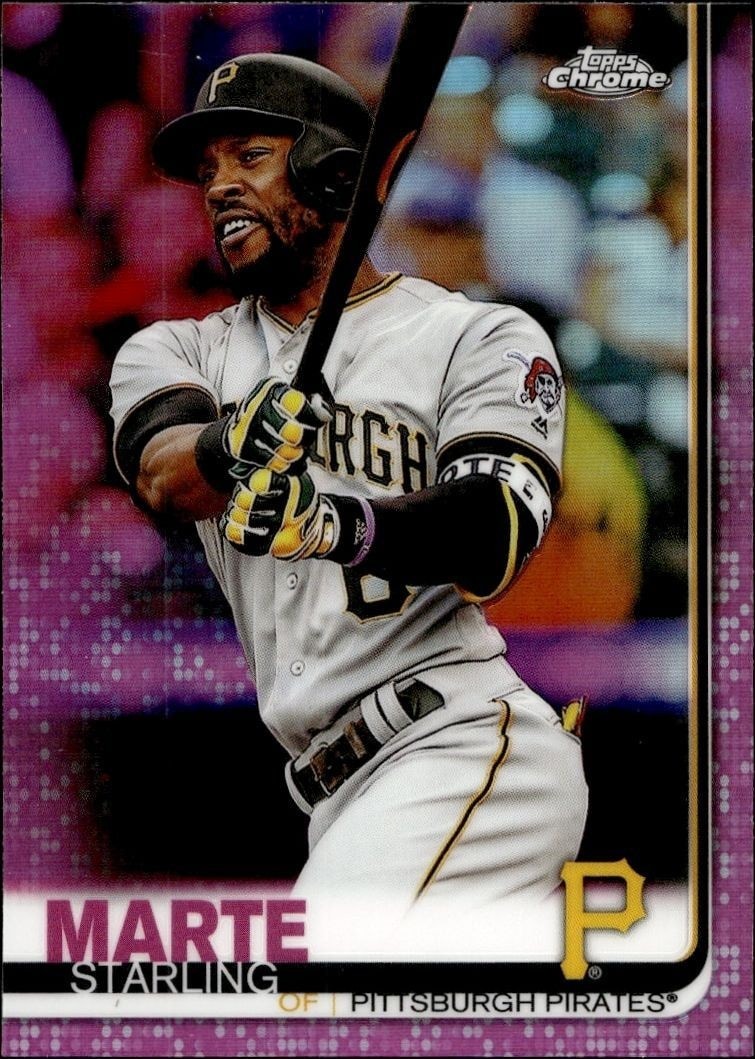 2019 Topps Chrome Starling Marte #18 trading card