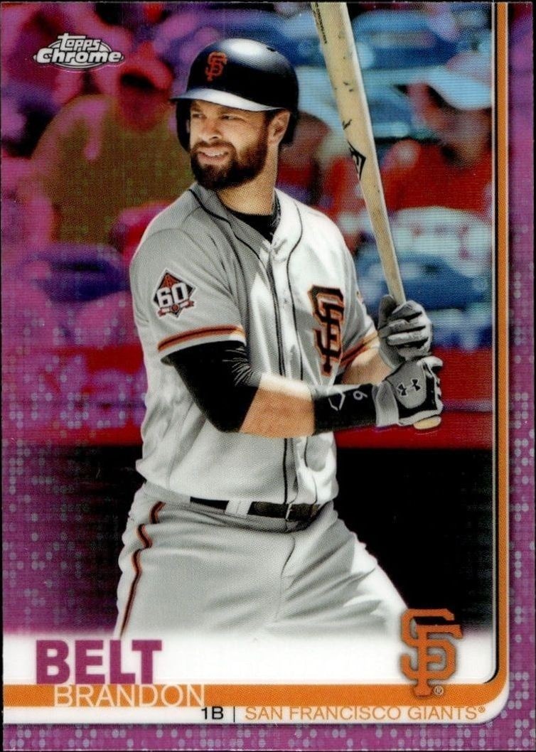 2019 Topps Chrome Brandon Belt #125 trading card