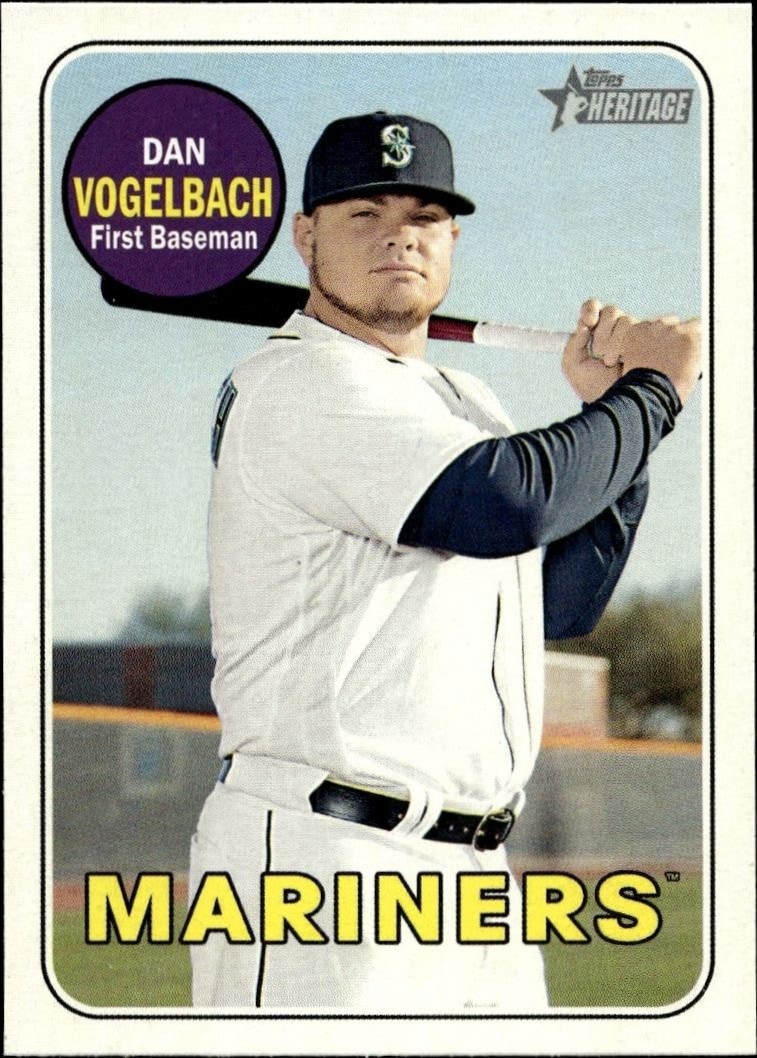2018 Topps Heritage High Number Dan Vogelbach #700 trading card
