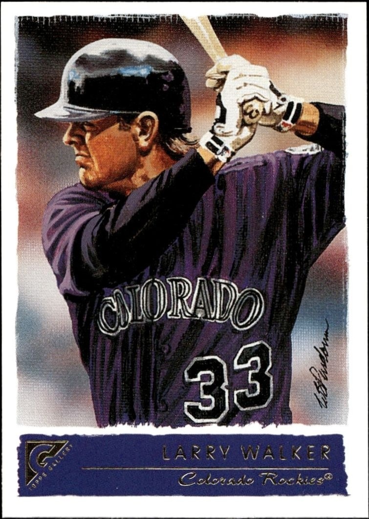 2001 Topps Gallery Larry Walker #85 trading card