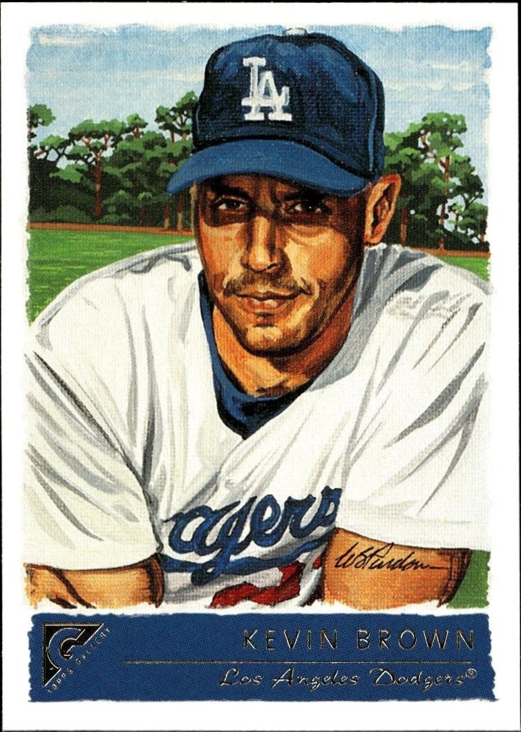 2001 Topps Gallery Kevin Brown #9 trading card