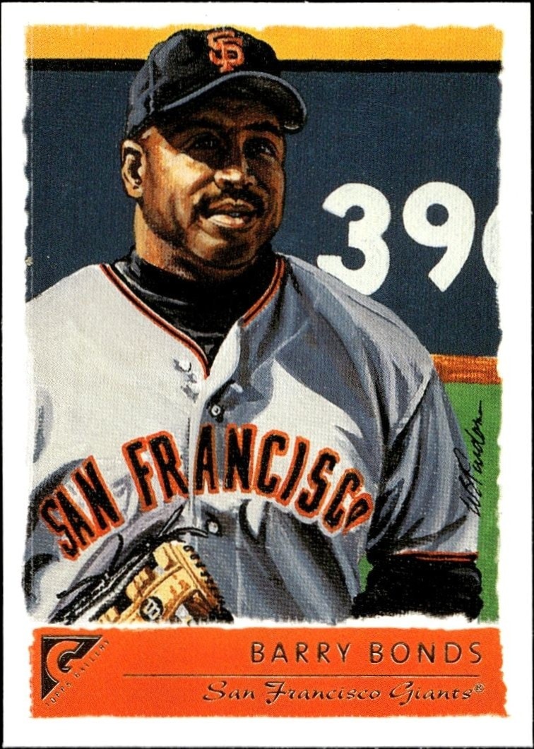 2001 Topps Gallery Barry Bonds #34 trading card