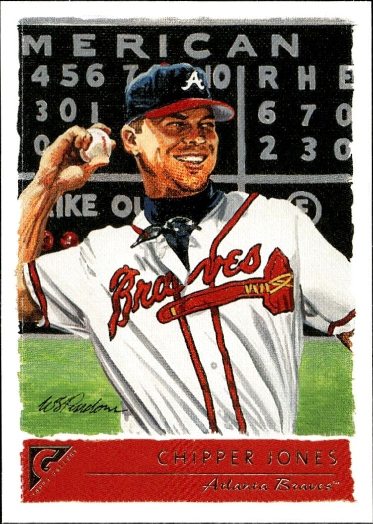 2001 Topps Gallery Chipper Jones #2 trading card