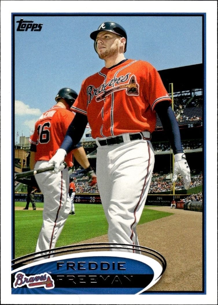 2012 Topps Series 1 Freddie Freeman #215 trading card
