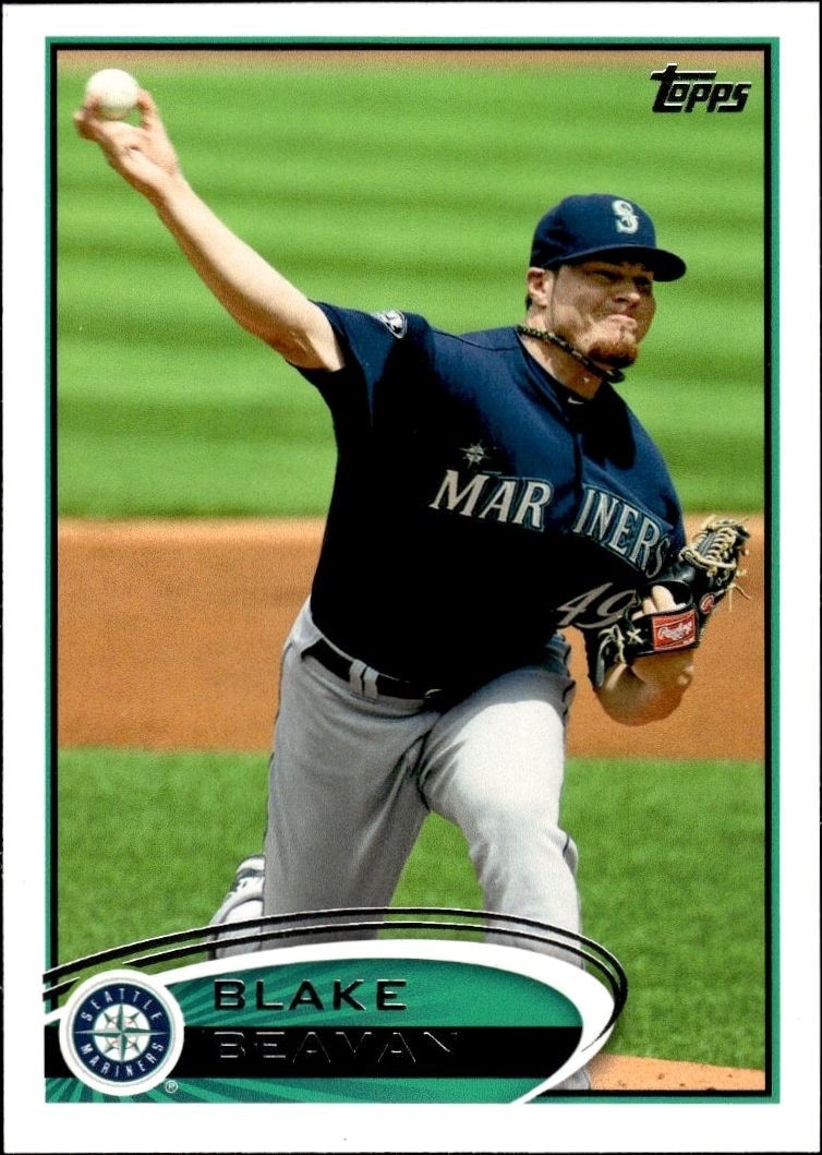 2012 Topps Series 1 Blake Beavan #168 trading card