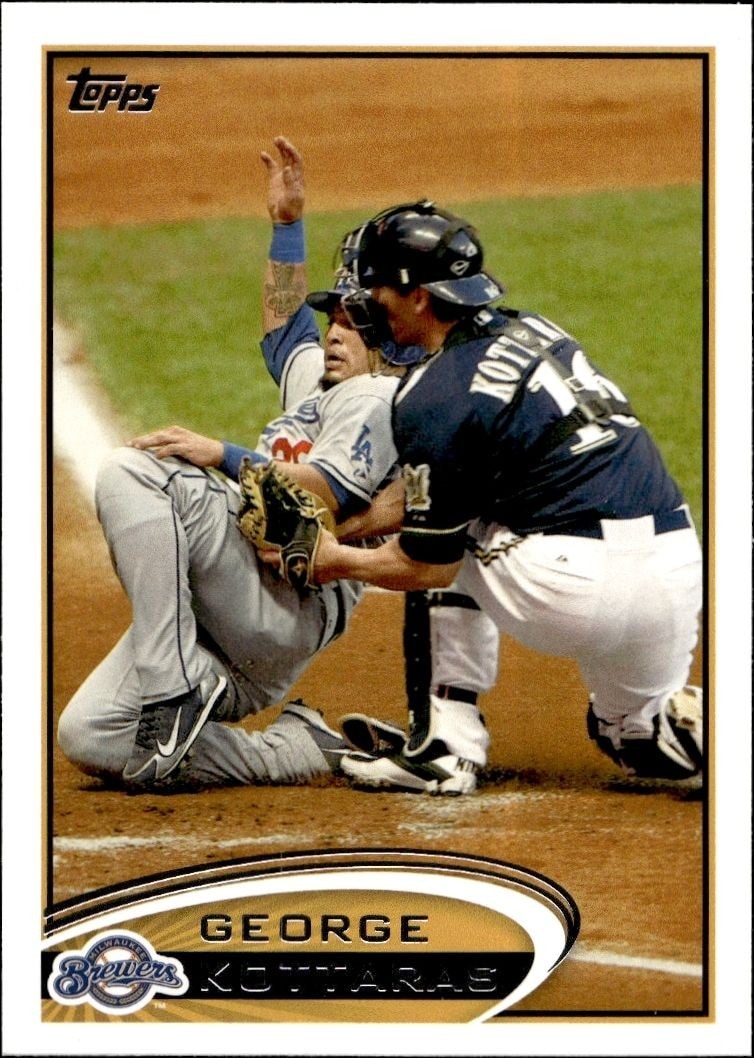 2012 Topps Series 1 George Kottaras #143 trading card