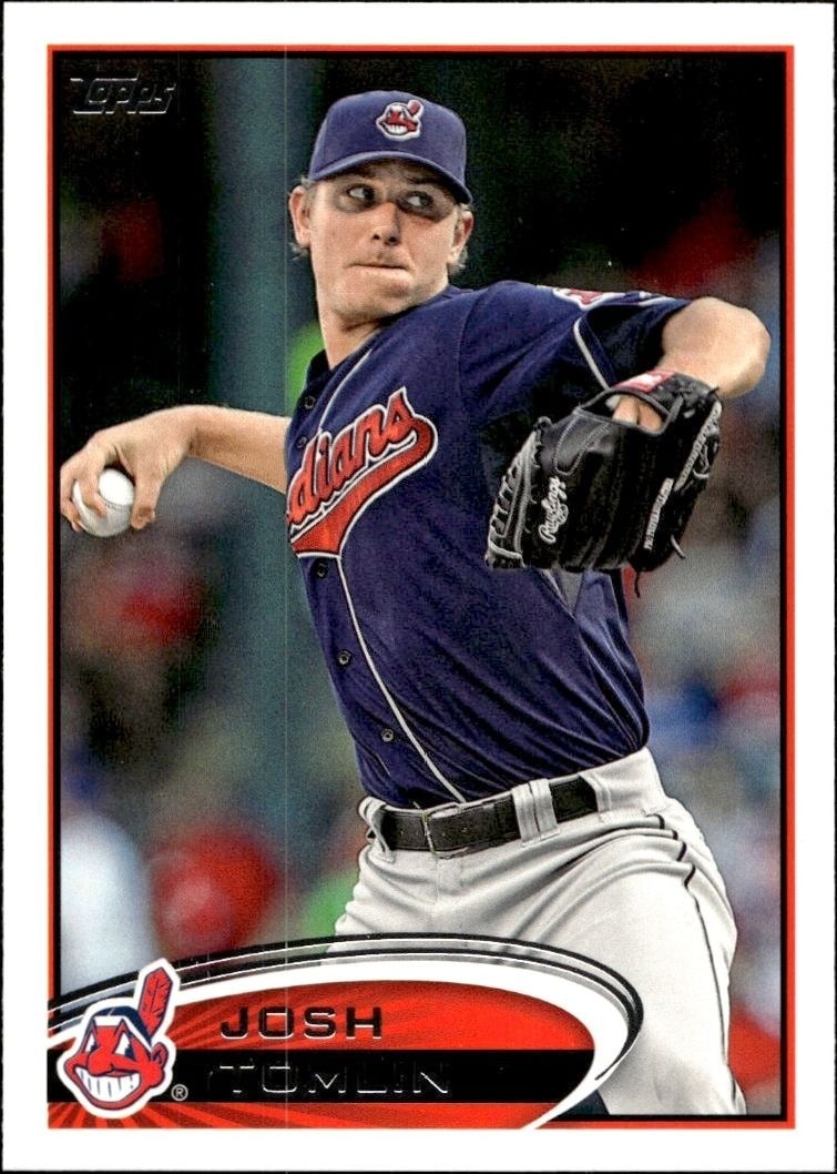 2012 Topps Series 2 Josh Tomlin #583 trading card