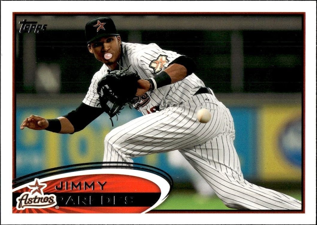 2012 Topps Series 2 Jimmy Paredes #585 trading card