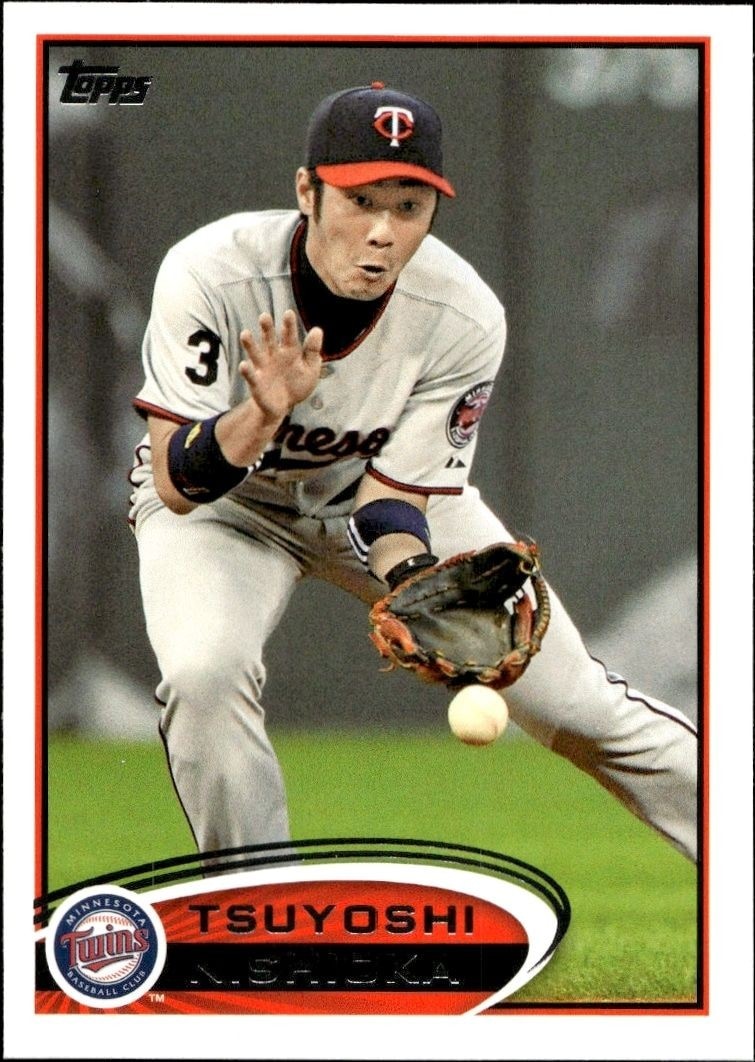 2012 Topps Series 2 Tsuyoshi Nishioka #411 trading card