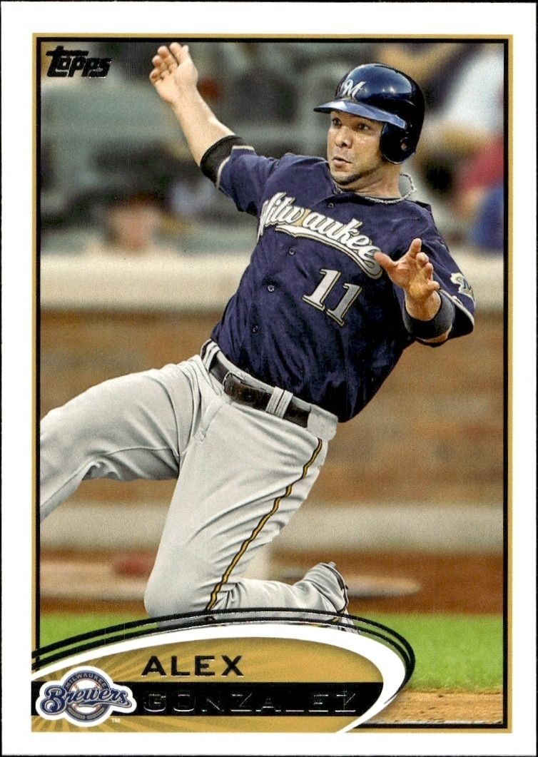 2012 Topps Series 2 Alex Gonzalez #589 trading card