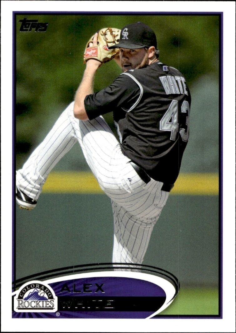 2012 Topps Series 2 Alex White #563 trading card