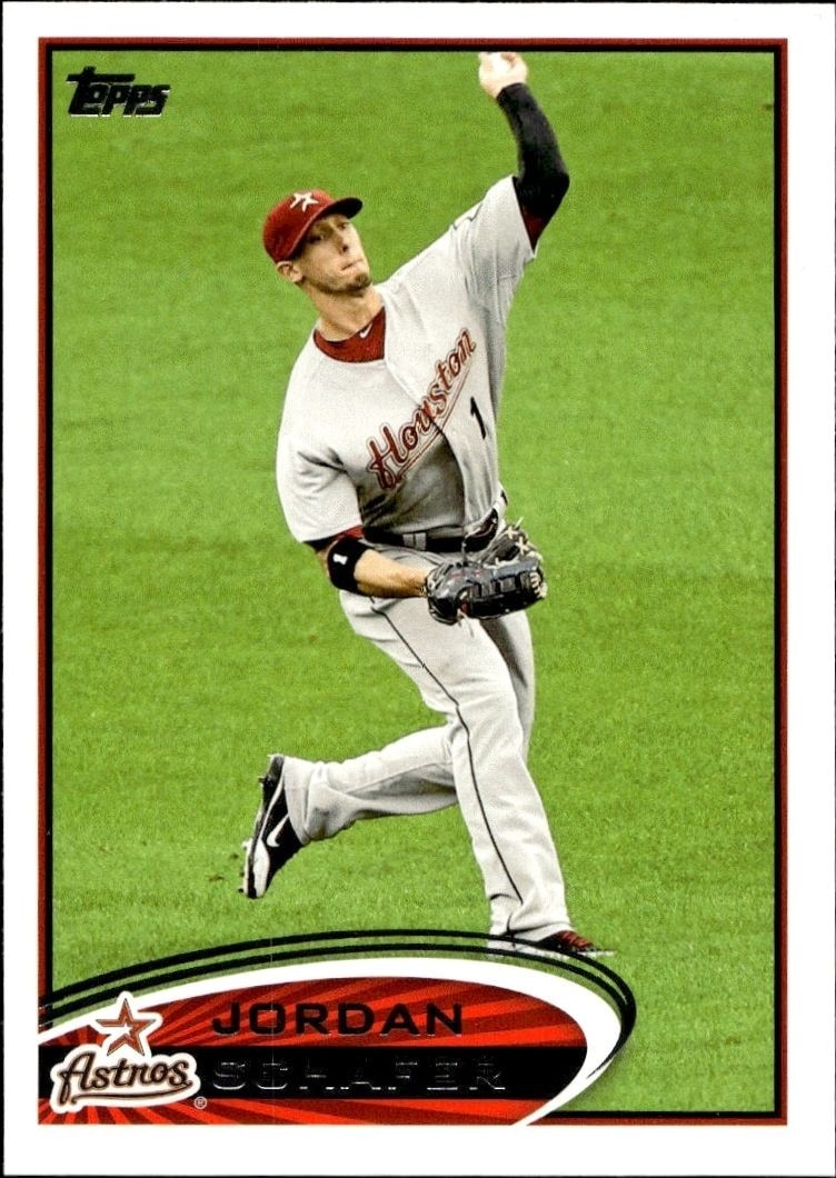 2012 Topps Series 2 Jordan Schafer #428 trading card