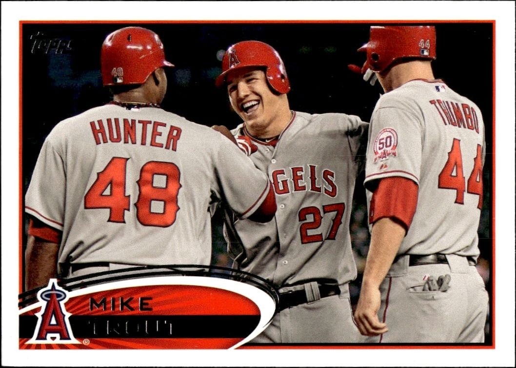 2012 Topps Series 2 Mike Trout #446 trading card