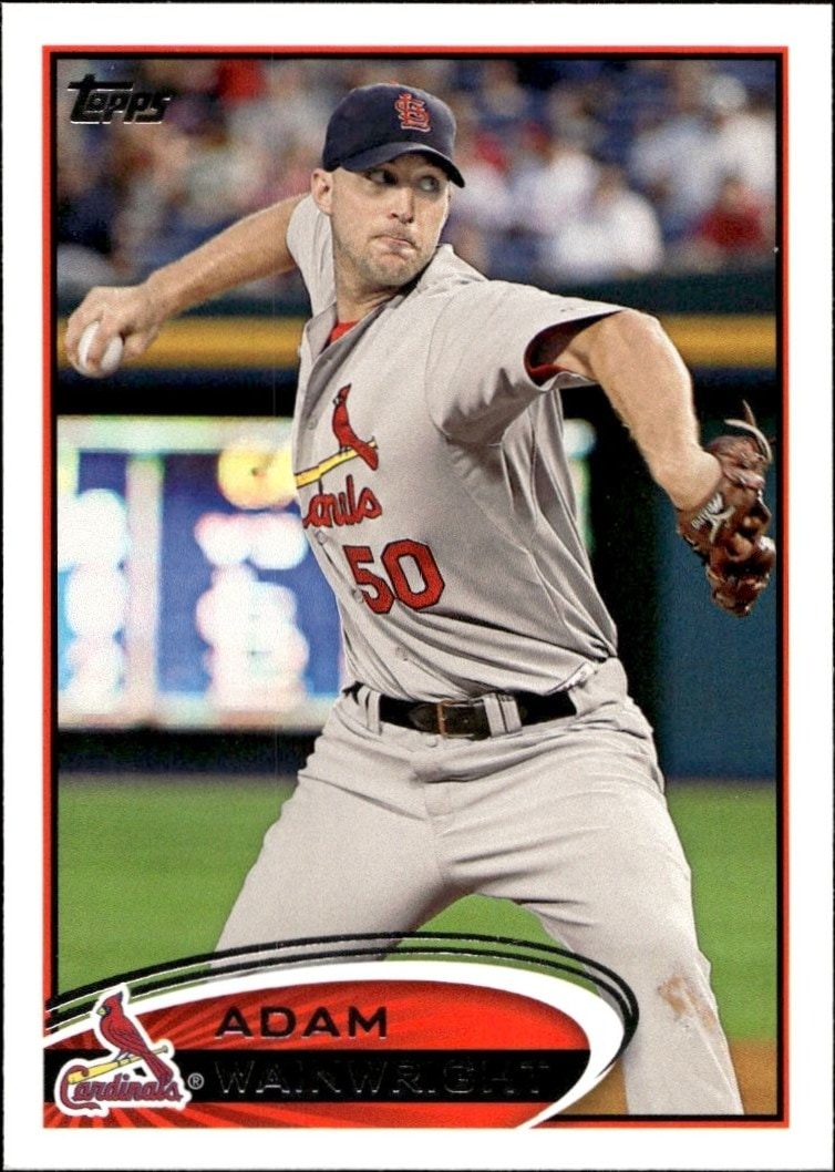 2012 Topps Series 2 Adam Wainwright #495 trading card