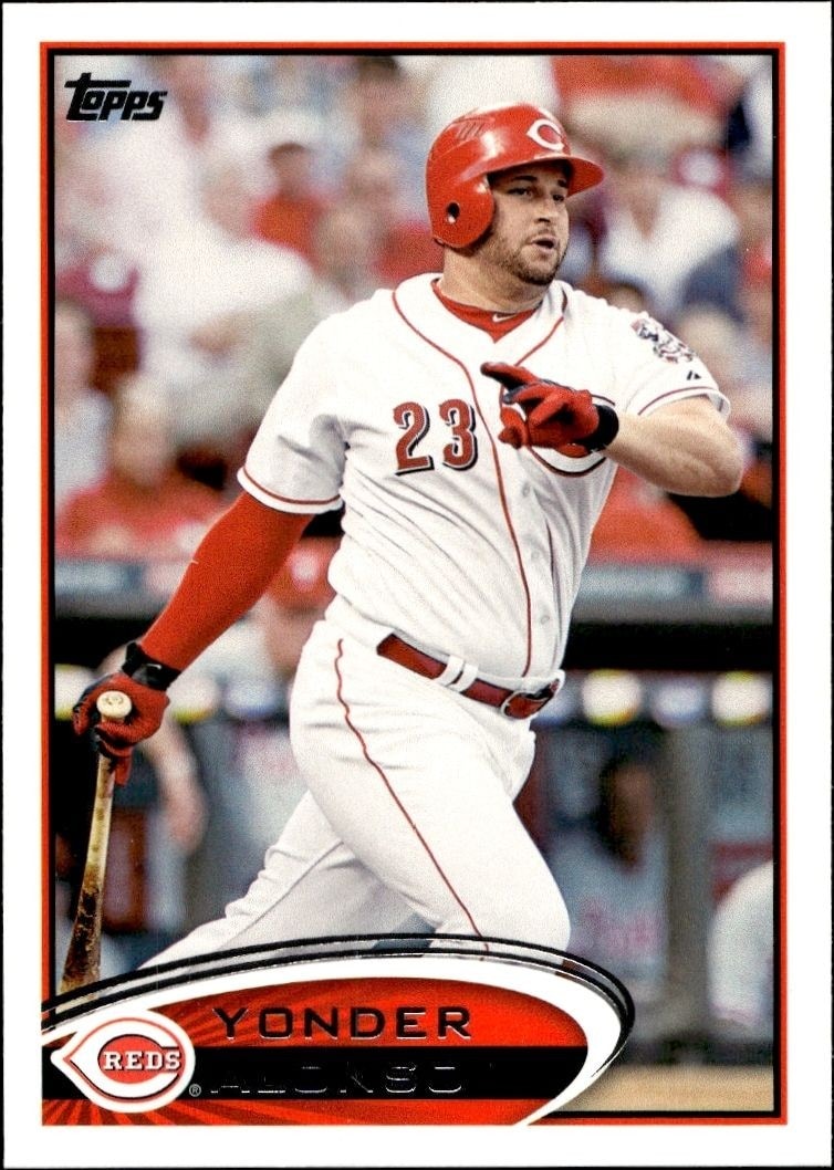 2012 Topps Series 1 Yonder Alonso #19 trading card
