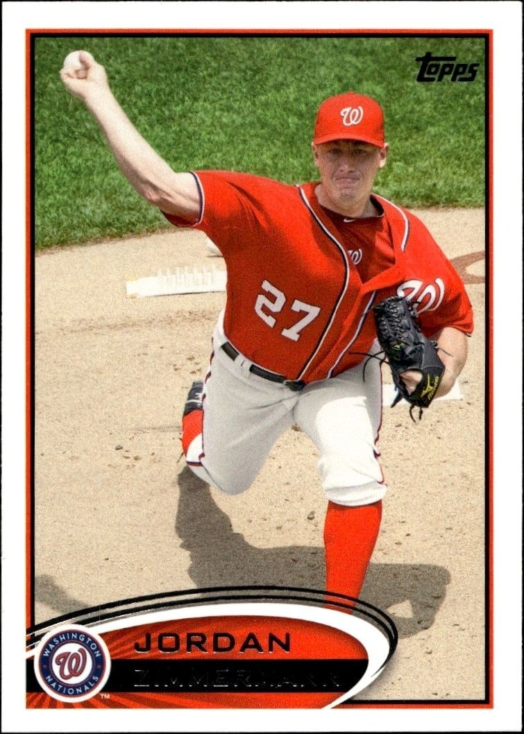 2012 Topps Series 1 Jordan Zimmermann #75 trading card