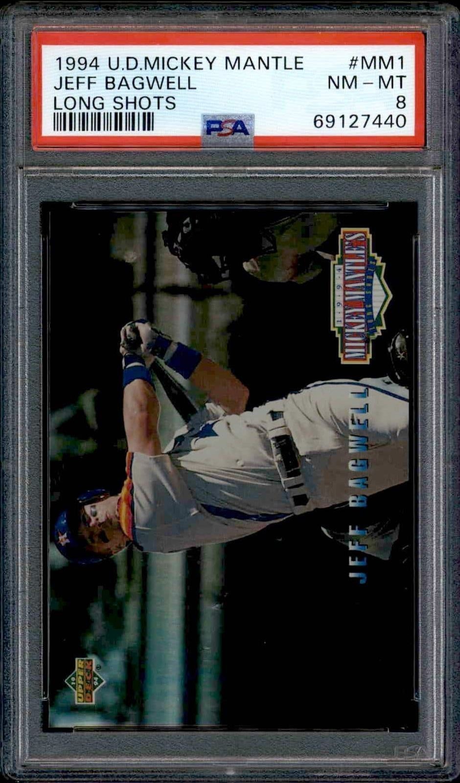 1994 Upper-Deck Mickey Mantle Jeff Bagwell #MM1 trading card