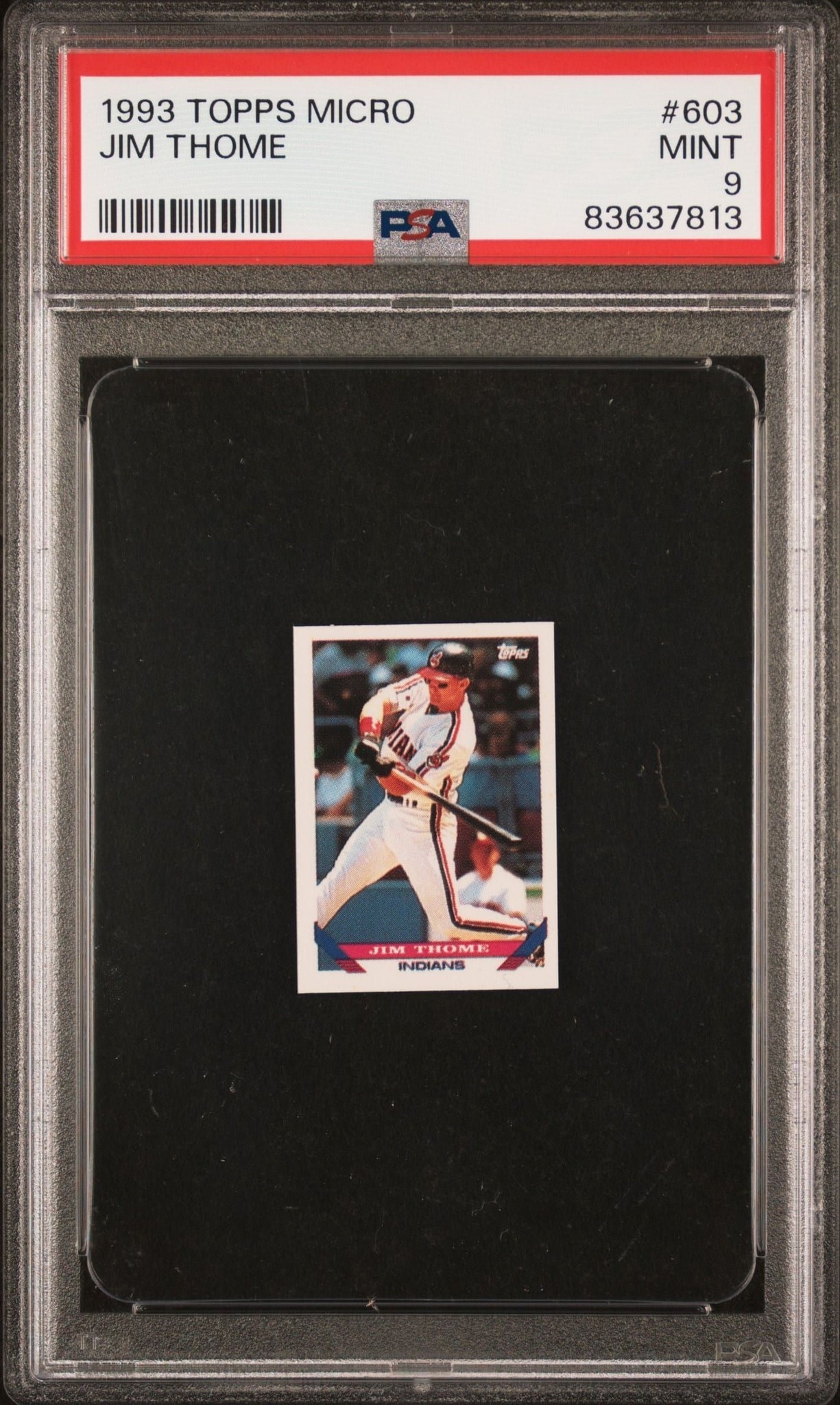 1993 Topps Micro Jim Thome #603 trading card