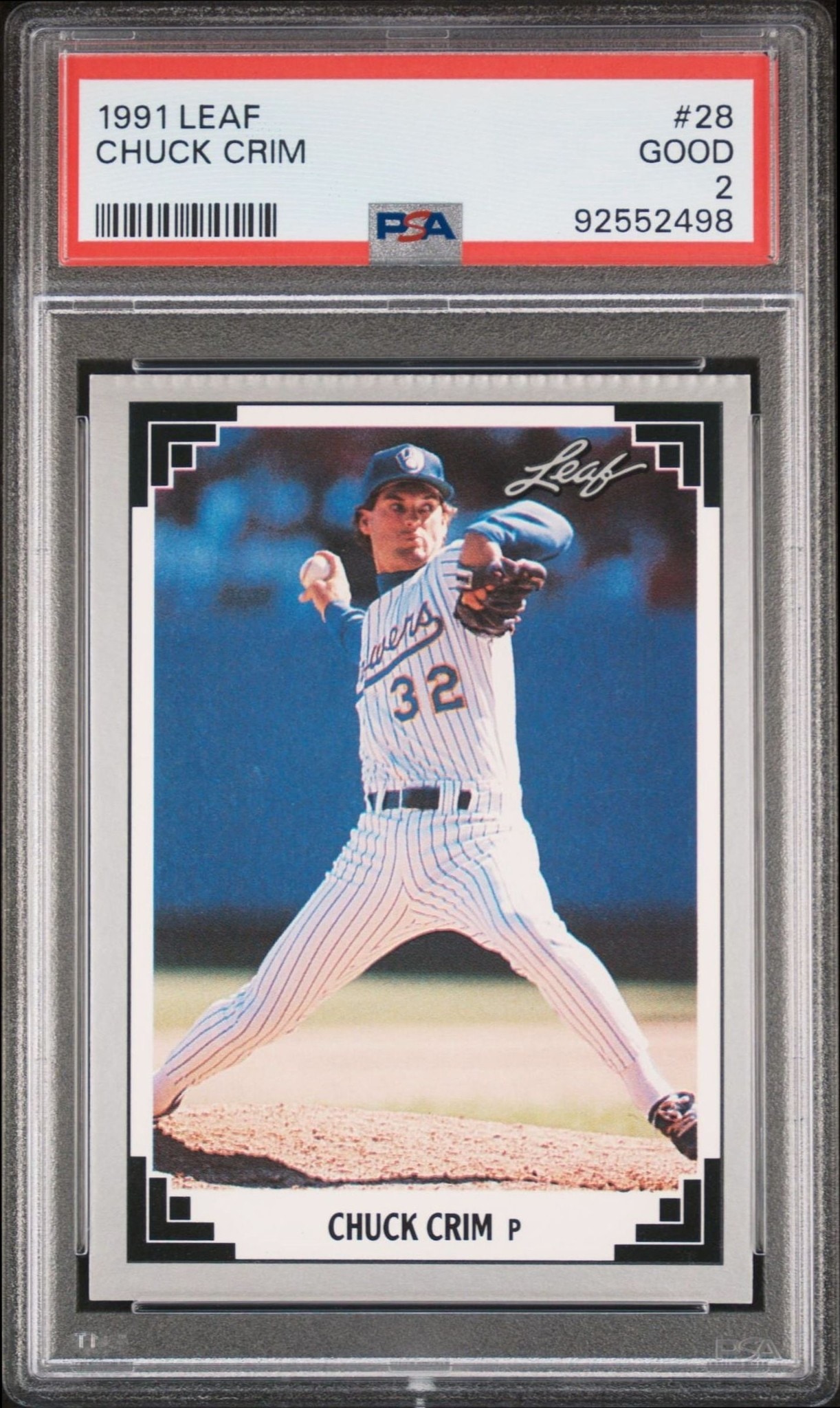 1991 Leaf Chuck Crim #28 trading card