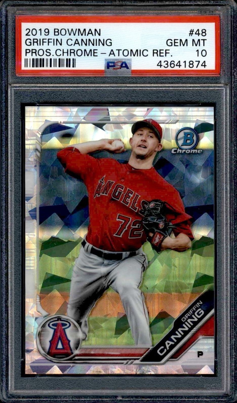 2019 Bowman Chrome Griffin Canning #BCP-48 trading card