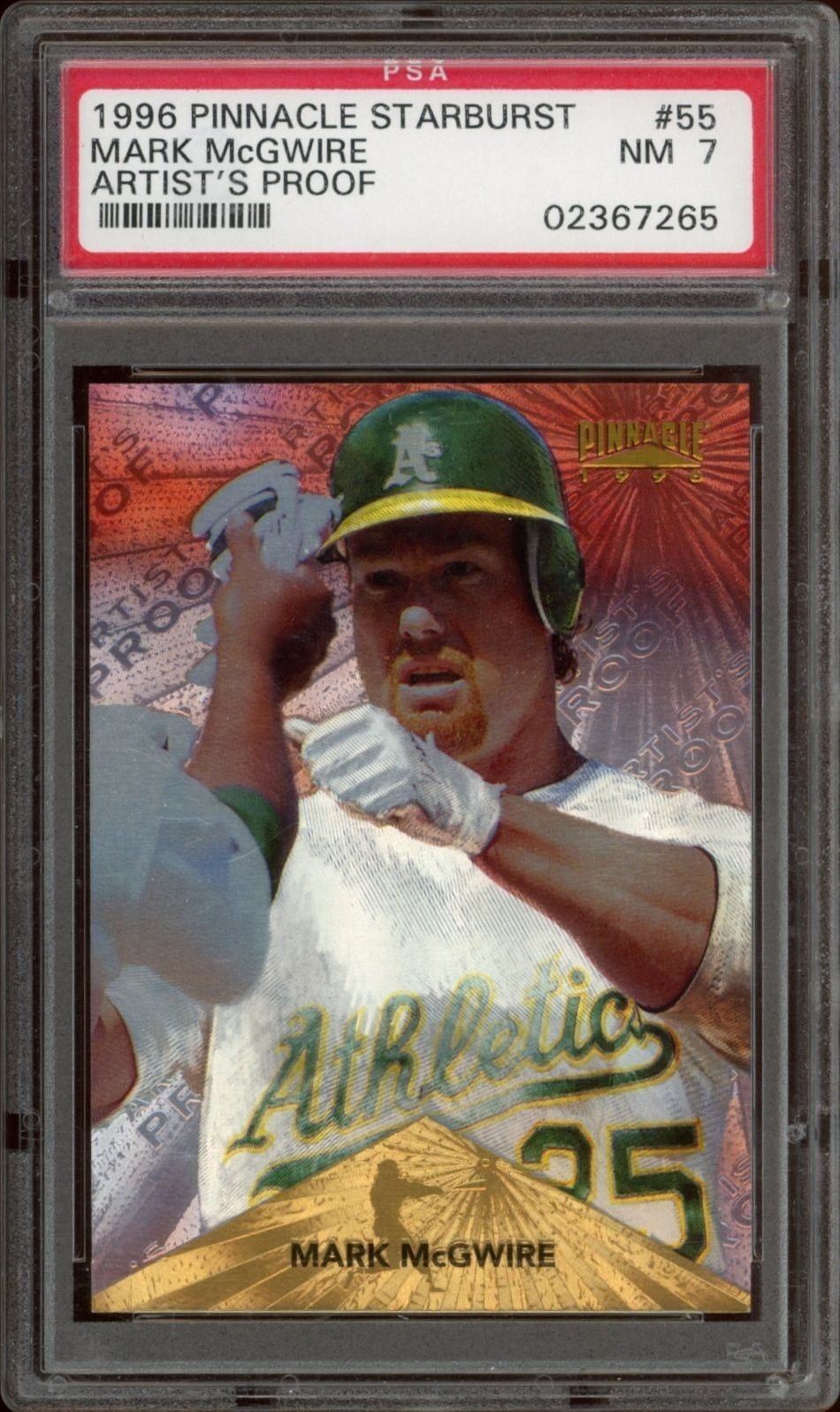 1996 Pinnacle Starburst Mark McGwire #55 trading card
