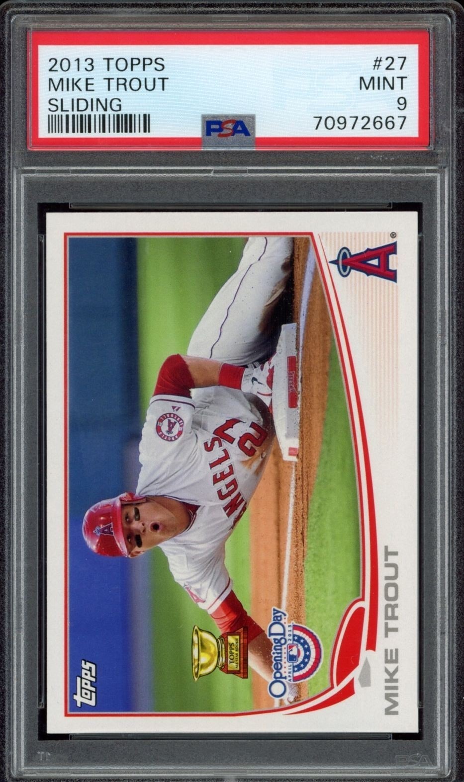 2013 Topps Mike Trout #27 baseball trading card front
