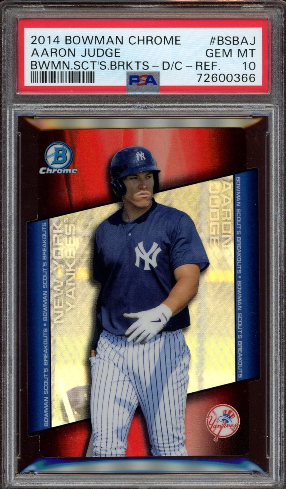 2014 Bowman Draft Aaron Judge #BSB-AJ trading card