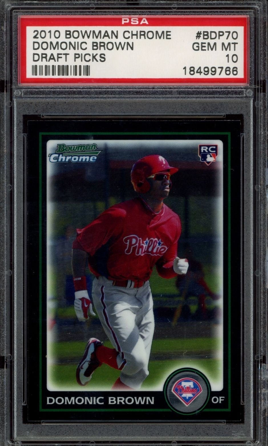 2010 Bowman Chrome Domonic Brown #BDP70 trading card