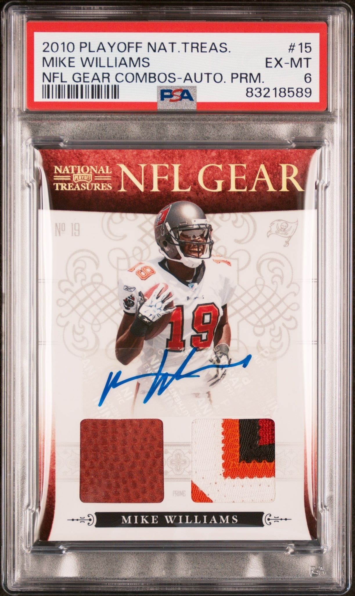 2010 Playoff National Treasures Mike Williams #15 trading card