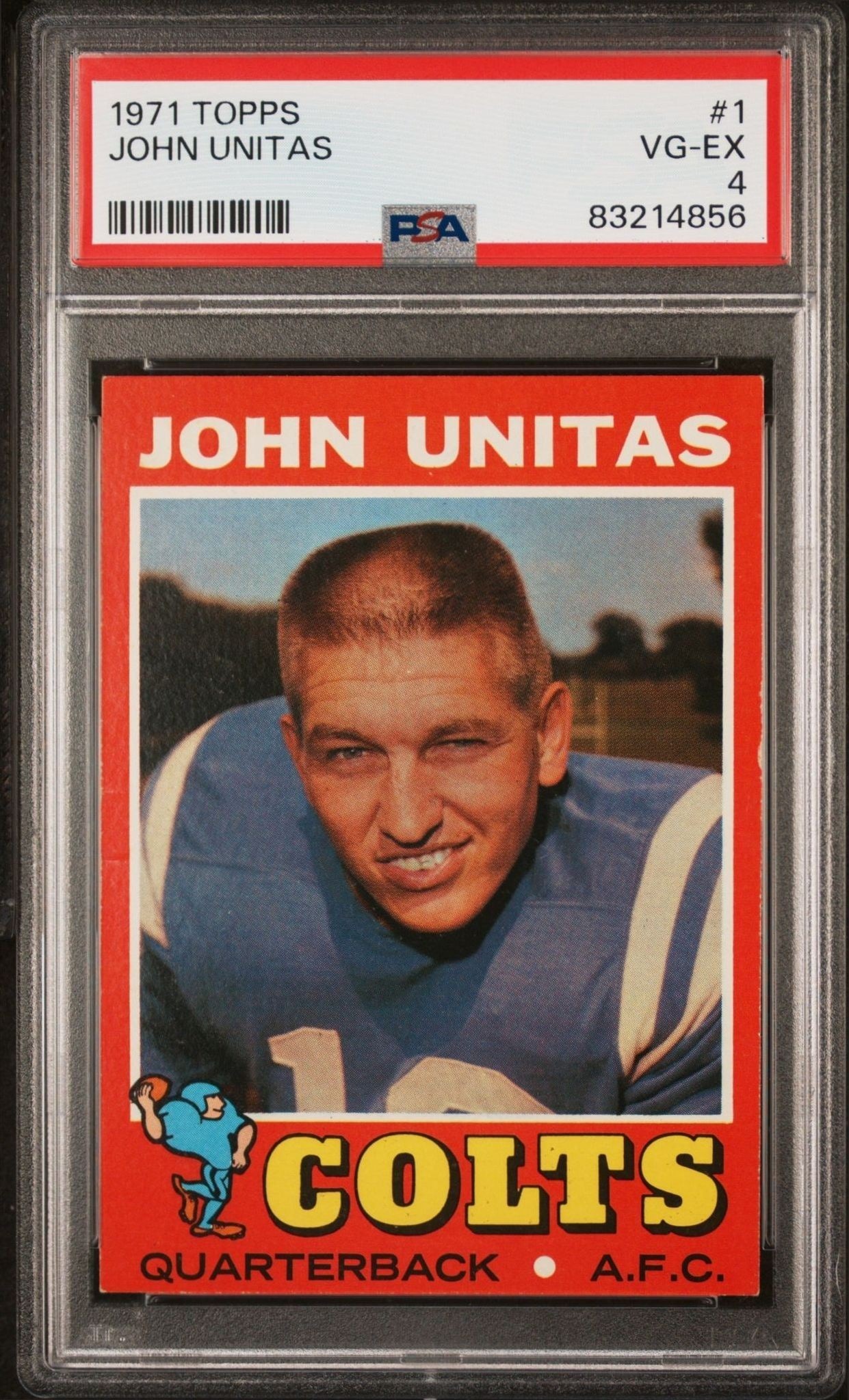 1971 Topps John Unitas #1 trading card