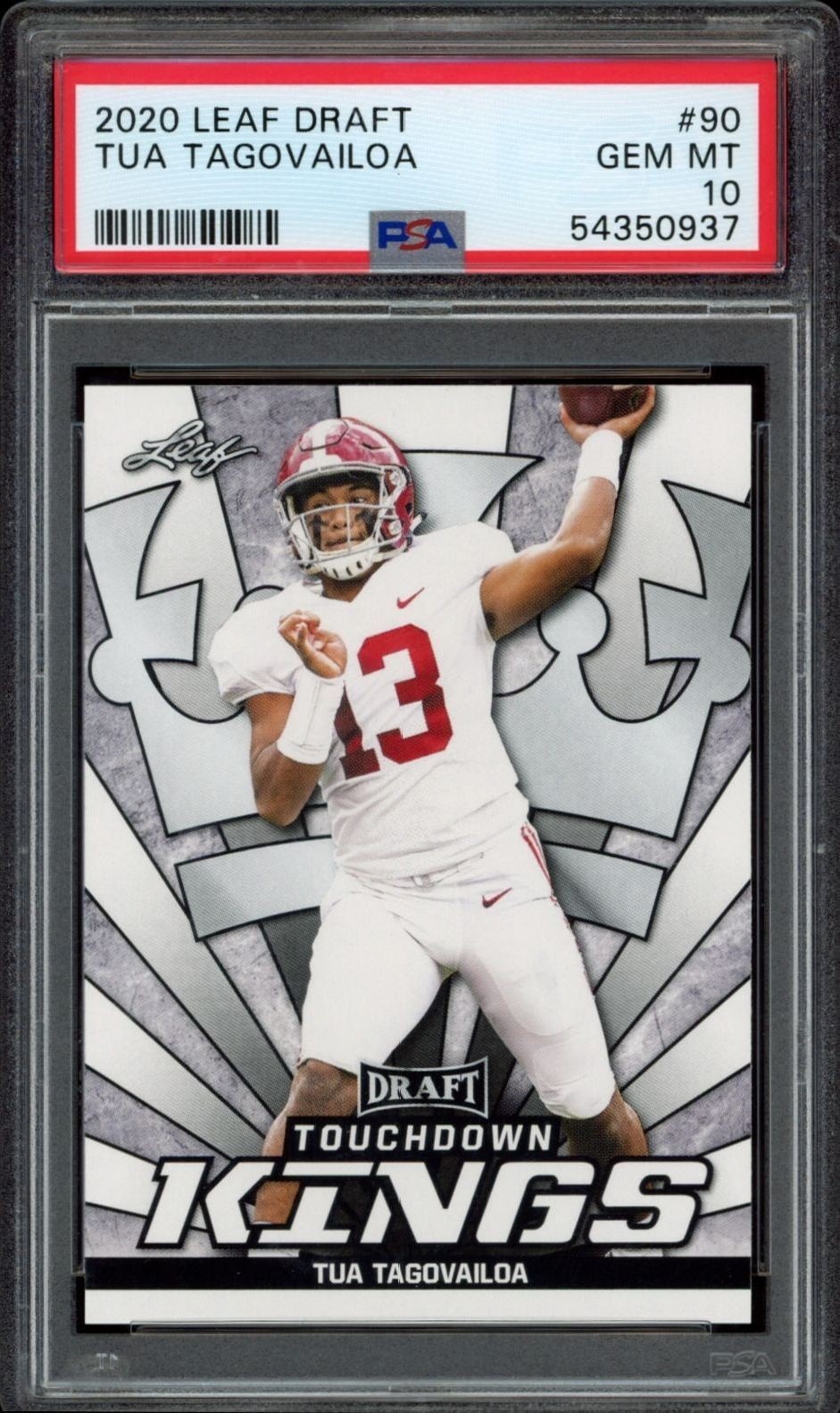 2020 Leaf Draft Tua Tagovailoa #90 trading card