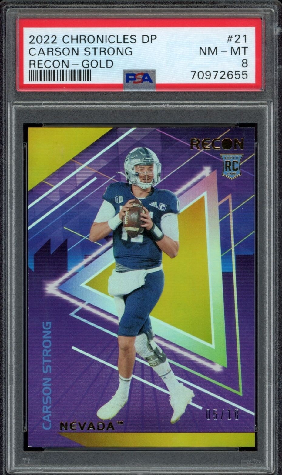 2022 Panini Chronicles Draft Picks Carson Strong #21 trading card