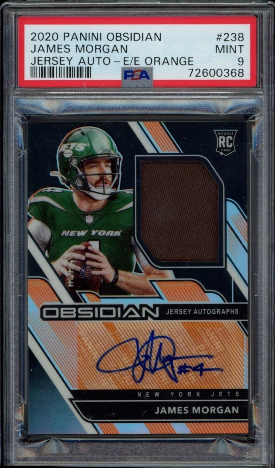 2020 Panini Obsidian James Morgan #238 trading card