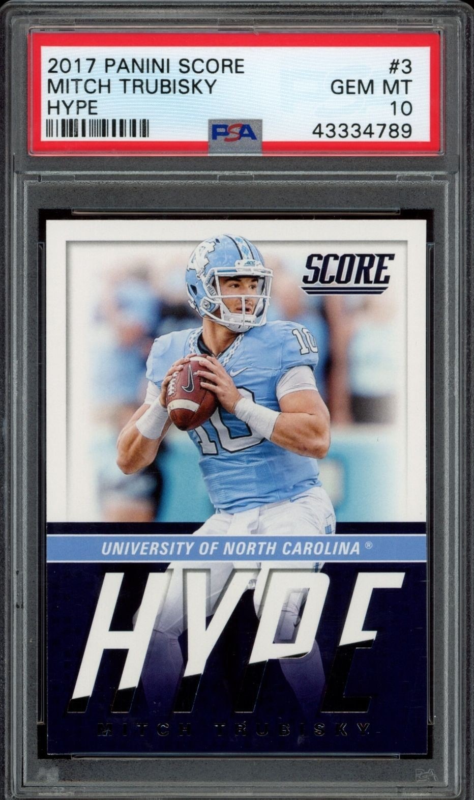 2017 Panini Score Mitchell Trubisky #3 trading card