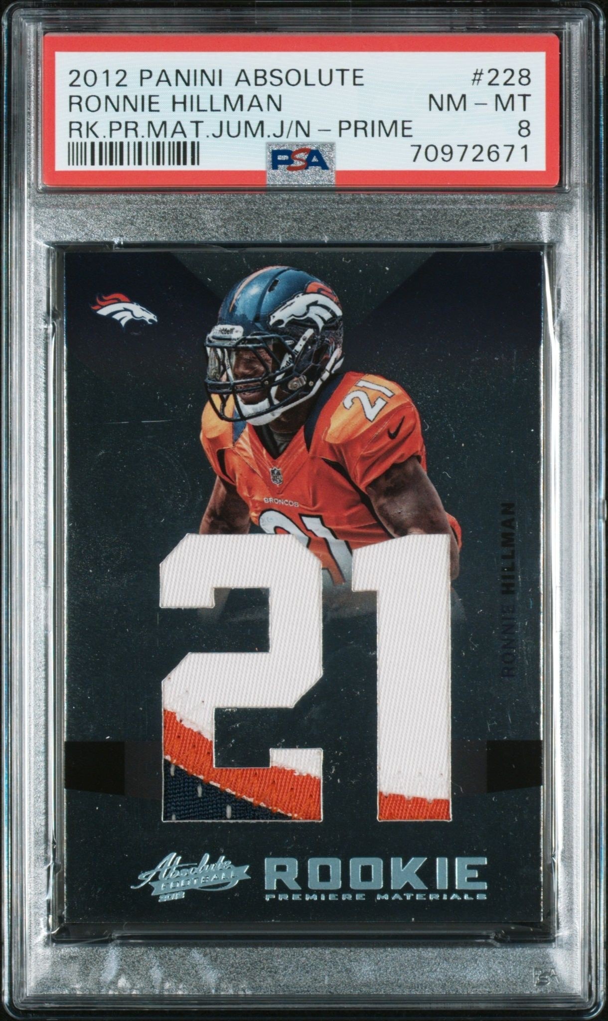 2012 Panini Ronnie Hillman #228 trading card