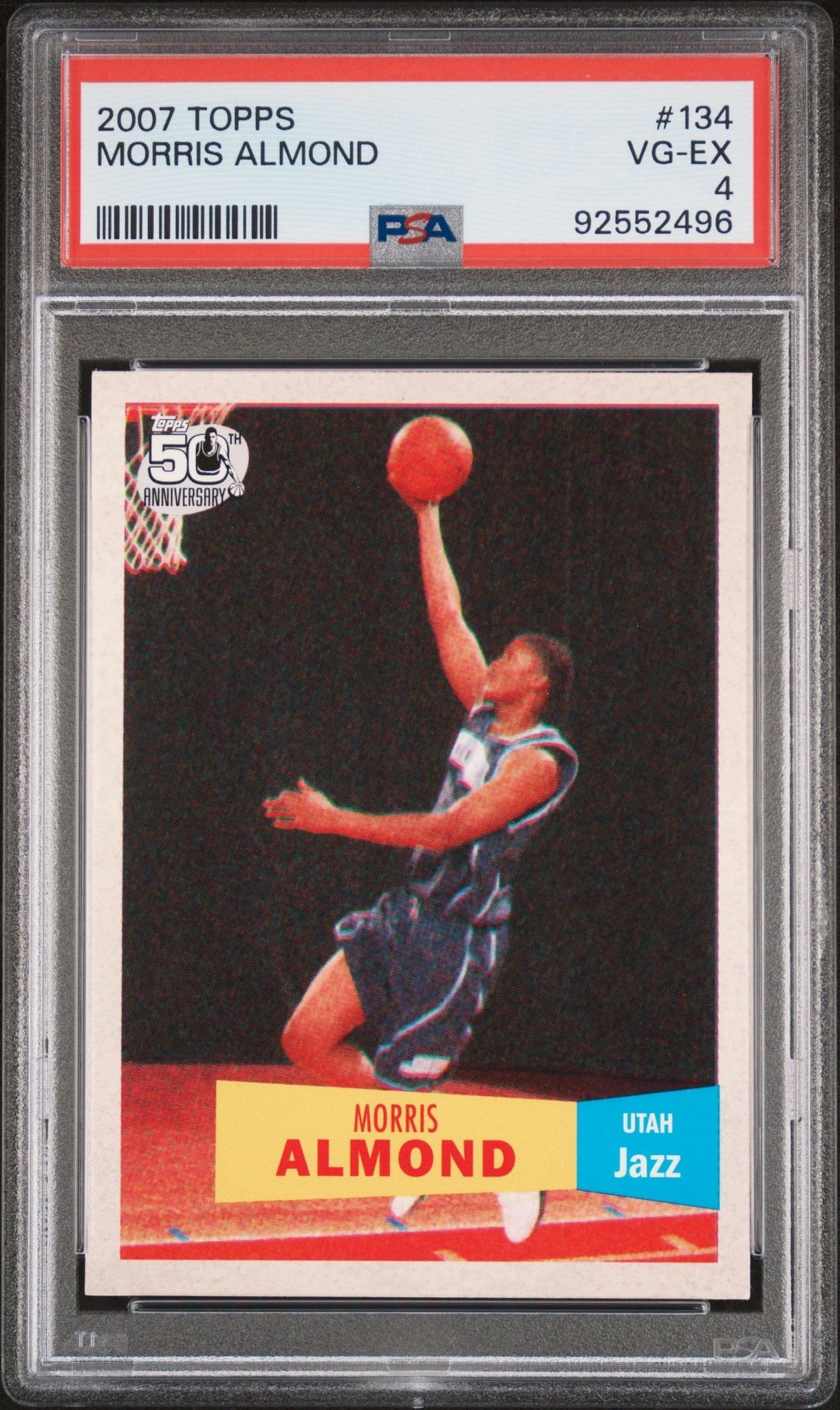 2007-08 Topps Morris Almond #134 trading card